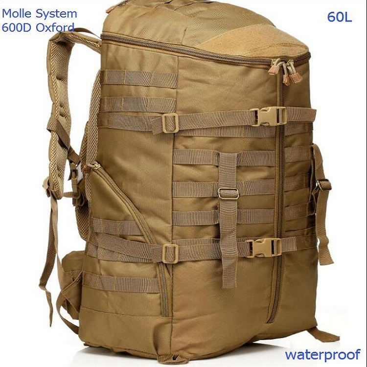 NOVRA 65L  MOLLE Hiking Backpa - Hiking Backpack Waterproof recension och pris
