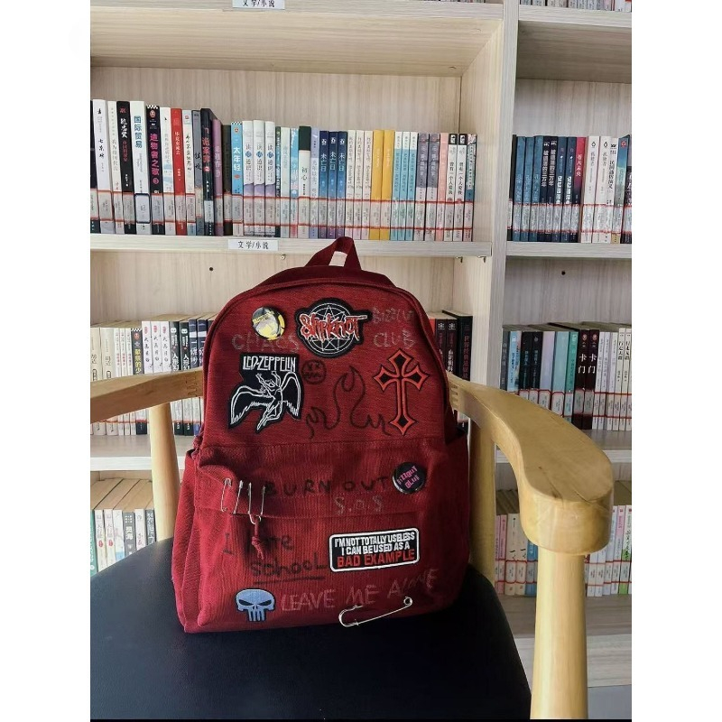 Gothic Rock Backpack For Men A - Canvas Backpack Casual recension och pris