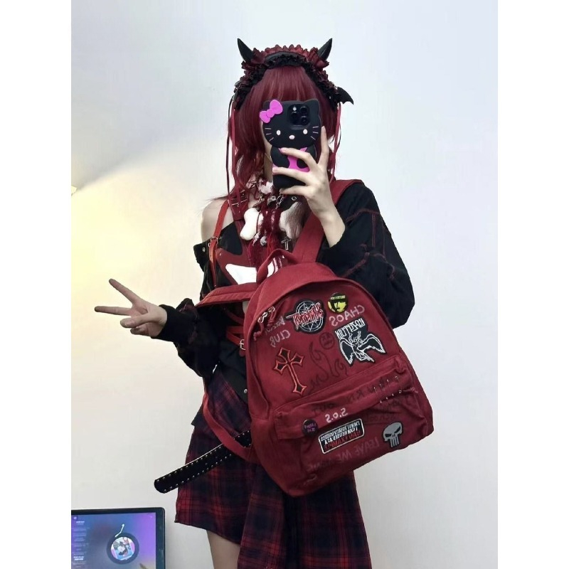 Gothic Rock Backpack For Men A - Canvas Backpack Casual recension och pris