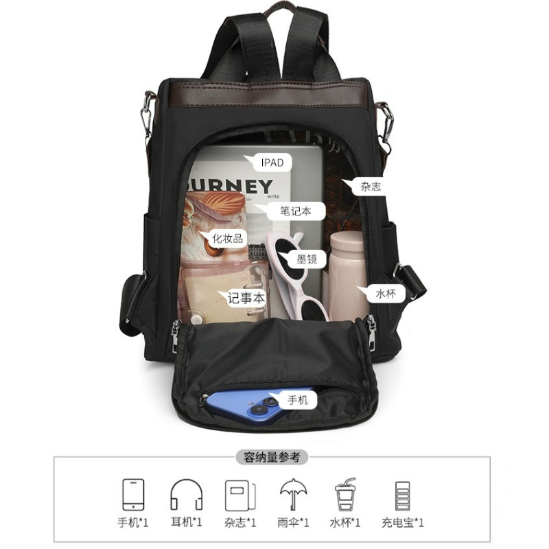 Women's Bag Detachable Strap O - Fashion Backpack Women recension och pris
