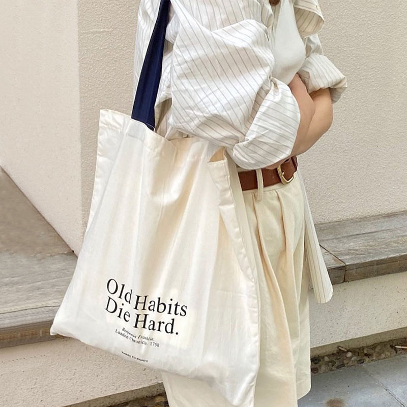 Simple Letter Large-capacity S - Canvas Backpack Casual recension och pris