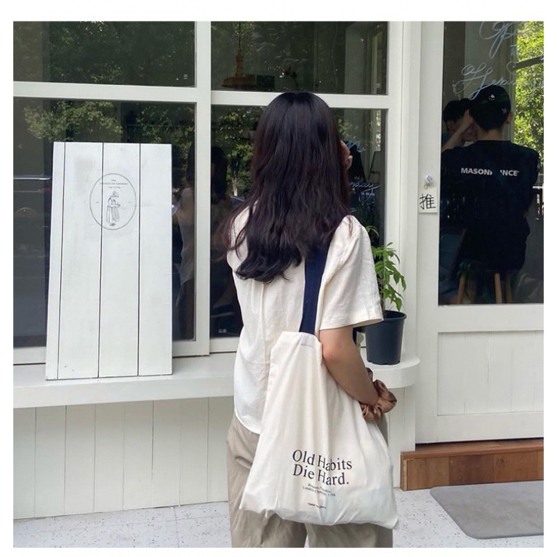 Simple Letter Large-capacity S - Canvas Backpack Casual recension och pris